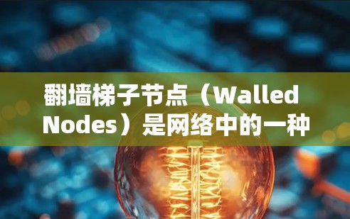 翻墙梯子节点（Walled Nodes）是网络中的一种技术结构，主要用于管理和控制网络内部和外部网络之间的流量。它通常用于防火墙的内部配置，允许内部网络和外部网络之间进行数据的传输和访问控制