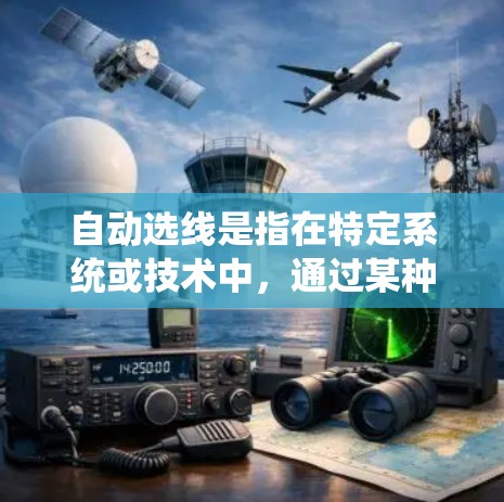 自动选线是指在特定系统或技术中，通过某种算法或规则，自动选择或调整线材的长度或数量，以满足特定需求。这种技术可能涉及建筑、制造业、数据处理等多个领域。以下是一些可能的解释