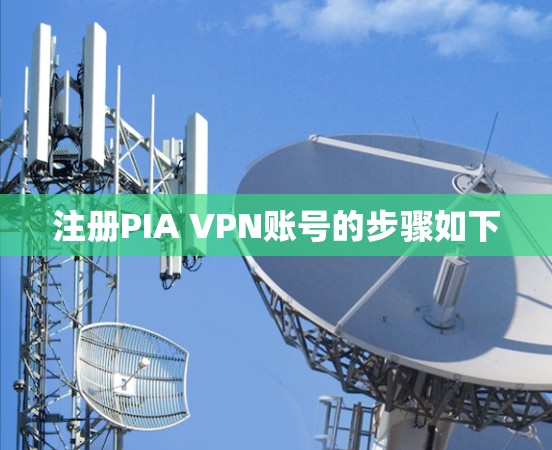 注册PIA VPN账号的步骤如下