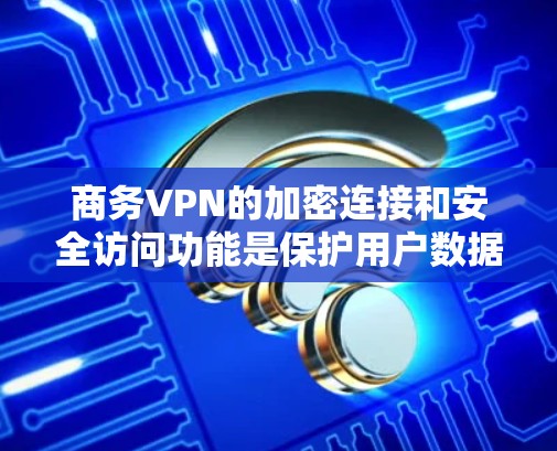 商务VPN的加密连接和安全访问功能是保护用户数据安全的关键组成部分。以下是详细的分析和总结