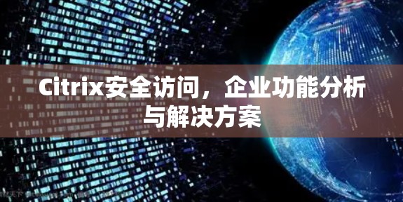 Citrix安全访问，企业功能分析与解决方案
