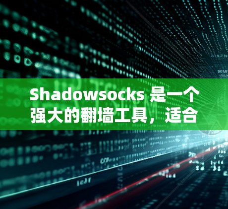Shadowsocks 是一个强大的翻墙工具，适合各种用户需求。以下是对Shadowsocks 和其代理工具的详细介绍