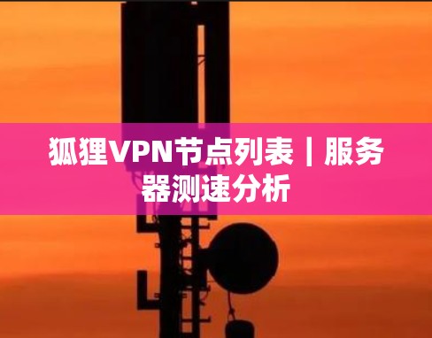狐狸VPN节点列表|服务器测速分析 狐狸VPN节点列表|服务器测速分析