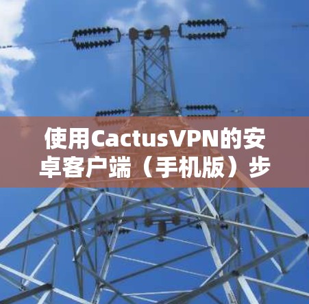 使用CactusVPN的安卓客户端（手机版）步骤如下