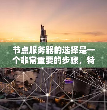 节点服务器的选择是一个非常重要的步骤，特别是当你的项目规模较大时，需要一个能够支持大规模并发和高带宽的平台。以下是一个详细的攻略，帮助你选择适合的节点服务器平台