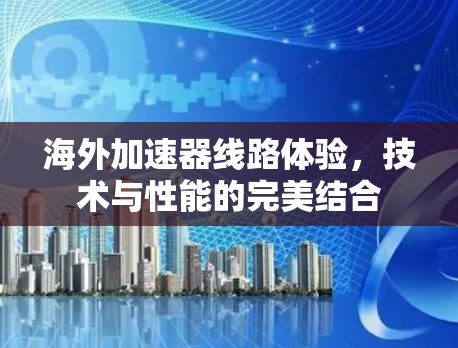 海外加速器线路体验,技术与性能的完美结合 海外加速器线路体验,技术与性能的完美结合