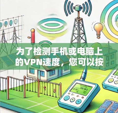 为了检测手机或电脑上的VPN速度，您可以按照以下步骤操作