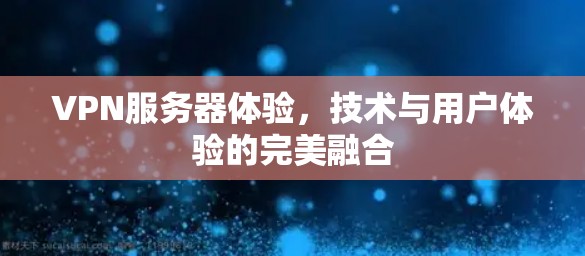 VPN服务器体验，技术与用户体验的完美融合