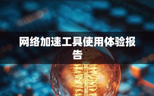 网络加速工具使用体验报告