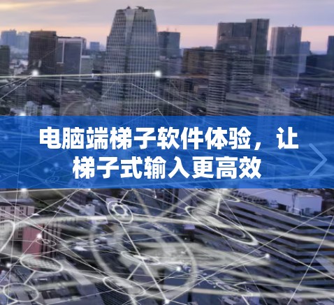 电脑端梯子软件体验，让梯子式输入更高效