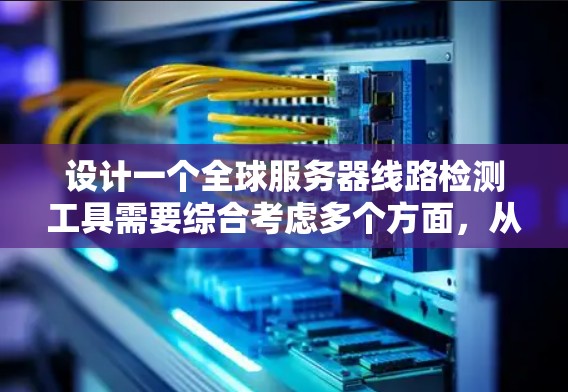 设计一个全球服务器线路检测工具需要综合考虑多个方面，从服务器类型到用户界面，再到自动化部署和安全防护，都需要深入分析。以下是一个详细的步骤指南，帮助您逐步构建该工具