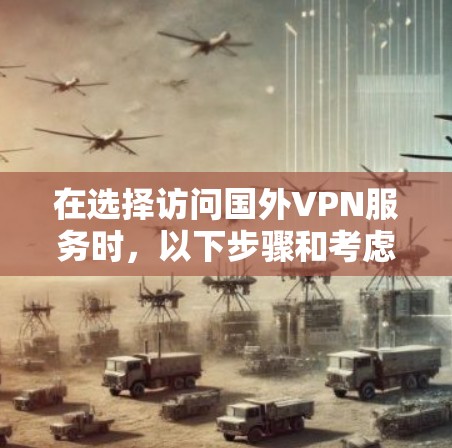 在选择访问国外VPN服务时，以下步骤和考虑因素可以帮助你做出明智的决定