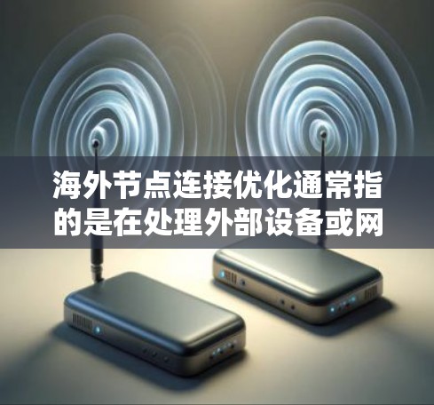 海外节点连接优化通常指的是在处理外部设备或网络节点时,优化连接策略以提高性能、安全性和效率。以下是一些常见的海外节点连接优化方法和步骤 海外节点连接优化通常指的是在处理外部设备或网络节点时,优化连接策略以提高性能、安全性和效率。以下是一些常见的海外节点连接优化方法和步骤