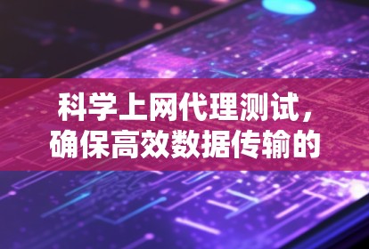 科学上网代理测试，确保高效数据传输的关键手段