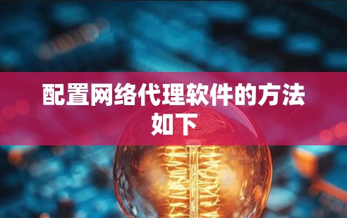 配置网络代理软件的方法如下