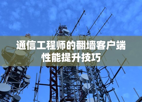 通信工程师的翻墙客户端性能提升技巧