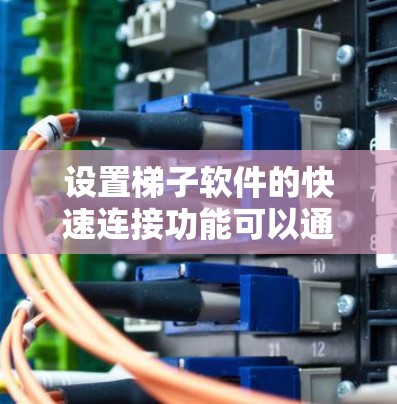 设置梯子软件的快速连接功能可以通过以下步骤进行