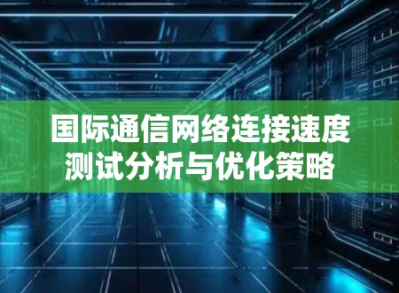 国际通信网络连接速度测试分析与优化策略 国际通信网络连接速度测试分析与优化策略