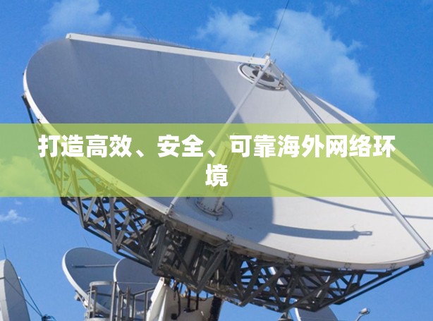 打造高效、安全、可靠海外网络环境