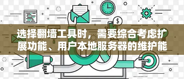 选择翻墙工具时,需要综合考虑扩展功能、用户本地服务器的维护能力、用户权限的控制以及翻墙工具的兼容性和安全性。以下是详细的步骤指南 选择翻墙工具时,需要综合考虑扩展功能、用户本地服务器的维护能力、用户权限的控制以及翻墙工具的兼容性和安全性。以下是详细的步骤指南