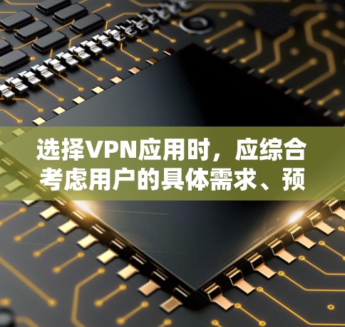 选择VPN应用时，应综合考虑用户的具体需求、预算和安全隐私。以下是一些推荐的VPN应用及其特点