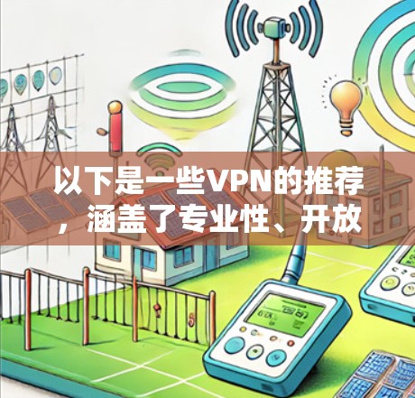 以下是一些VPN的推荐，涵盖了专业性、开放性和国内性的 VPN 服务