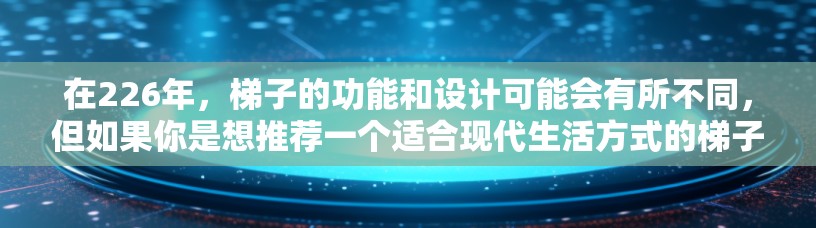 在226年，梯子的功能和设计可能会有所不同，但如果你是想推荐一个适合现代生活方式的梯子，可以考虑以下几种类型
