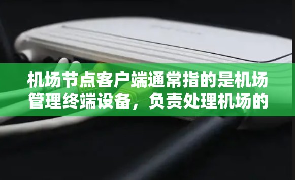 <strong>机场节点</strong>客户端通常指的是机场管理终端设备，负责处理机场的日常管理和信息管理。这些客户端通常需要具备以下功能