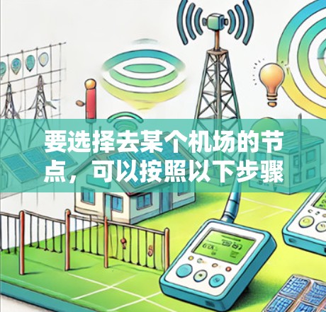 要选择去某个机场的节点，可以按照以下步骤进行