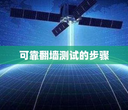 可靠翻墙测试的步骤