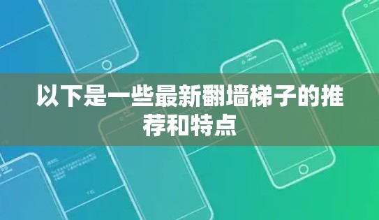 以下是一些最新翻墙梯子的推荐和特点