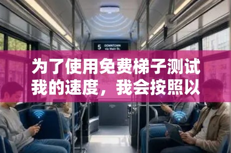 为了使用免费梯子测试我的速度，我会按照以下步骤进行